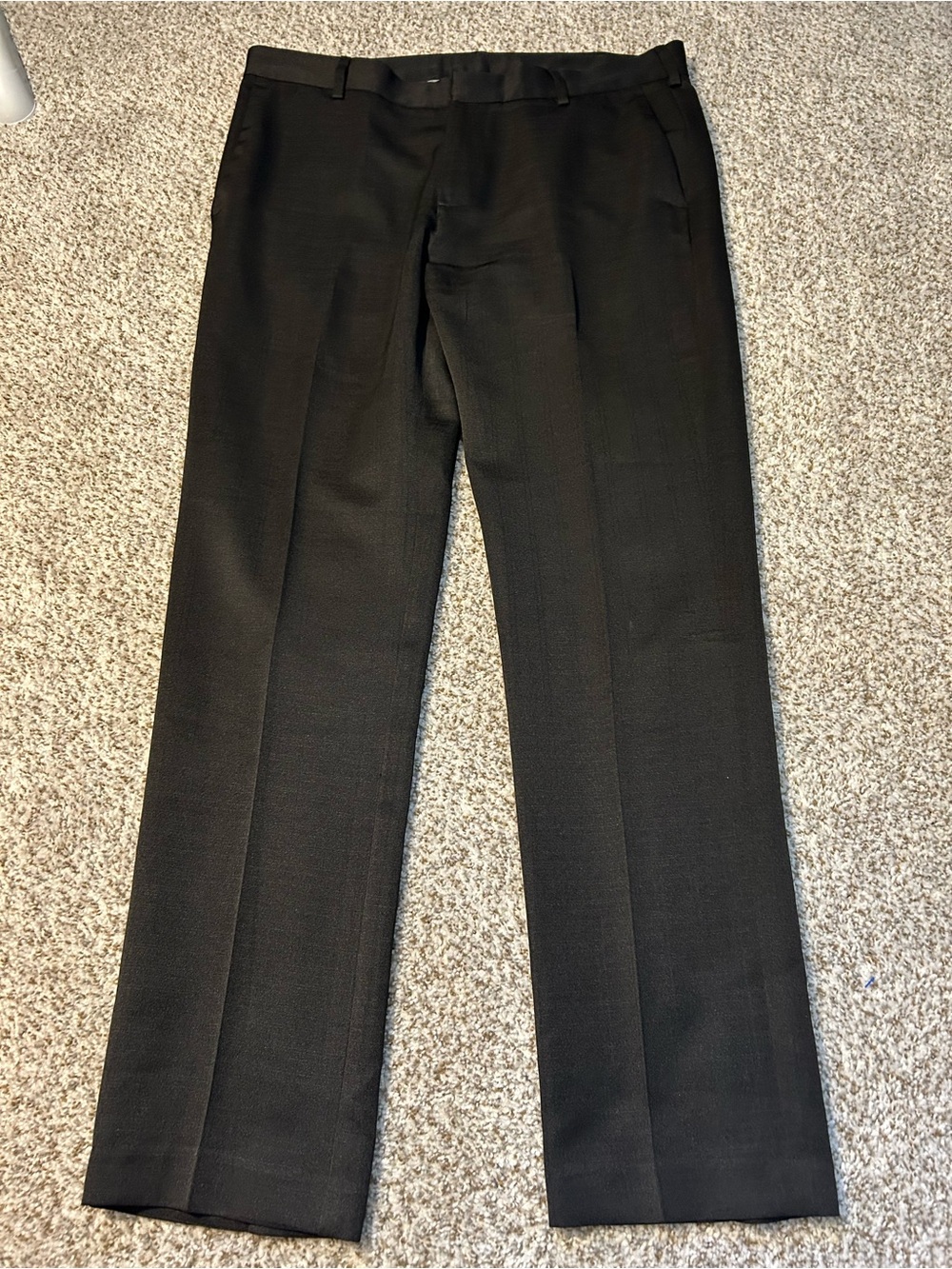 Van Heusen Black Men's Dress Pants 34x32 Slim Never Worn - Picture 1 of 2